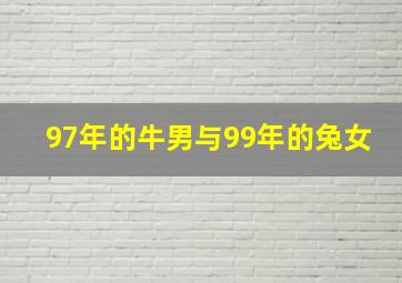 97年的牛男与99年的兔女