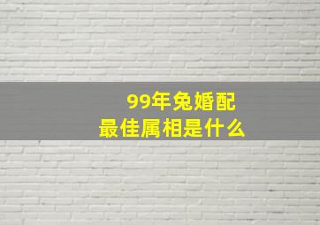 99年兔婚配最佳属相是什么