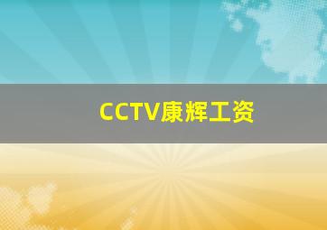 CCTV康辉工资