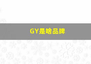 GY是啥品牌