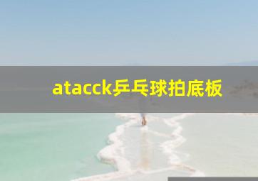 atacck乒乓球拍底板