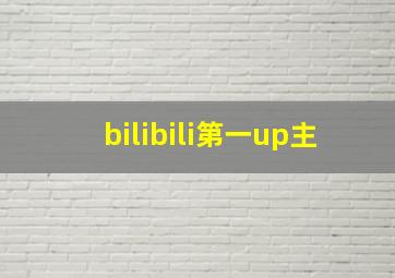 bilibili第一up主