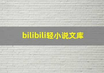 bilibili轻小说文库