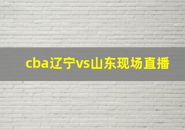 cba辽宁vs山东现场直播