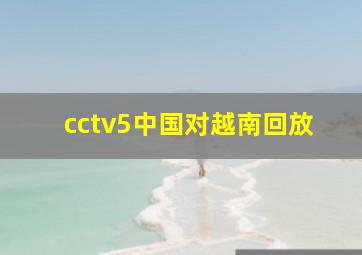 cctv5中国对越南回放