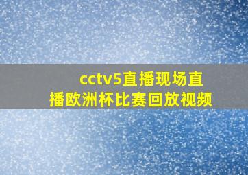 cctv5直播现场直播欧洲杯比赛回放视频