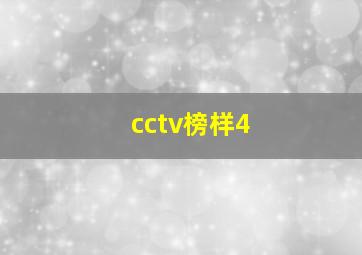 cctv榜样4