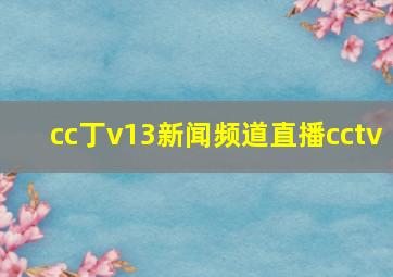 cc丁v13新闻频道直播cctv