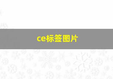 ce标签图片