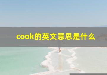 cook的英文意思是什么