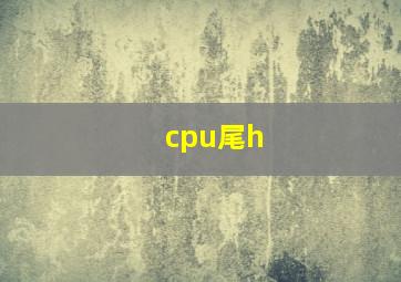 cpu尾h