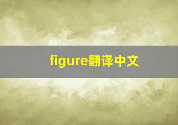 figure翻译中文