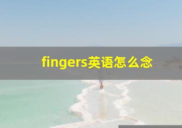 fingers英语怎么念