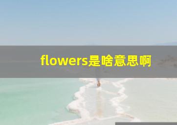 flowers是啥意思啊