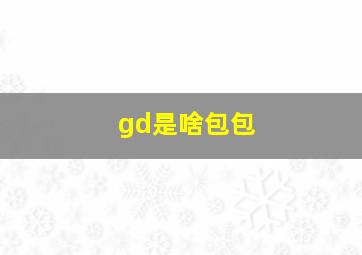 gd是啥包包