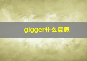 gigger什么意思