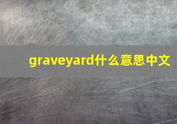 graveyard什么意思中文