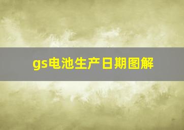 gs电池生产日期图解