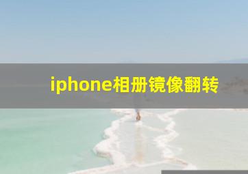 iphone相册镜像翻转