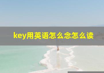 key用英语怎么念怎么读