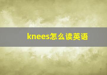 knees怎么读英语