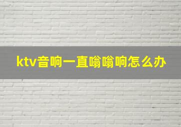 ktv音响一直嗡嗡响怎么办