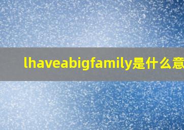 lhaveabigfamily是什么意思