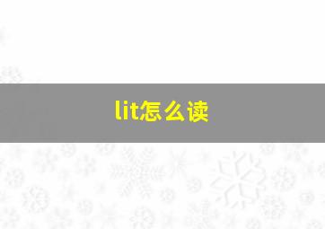 lit怎么读