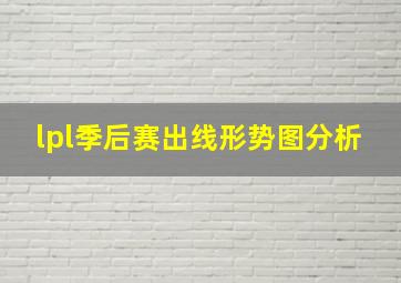 lpl季后赛出线形势图分析