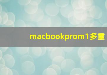 macbookprom1多重