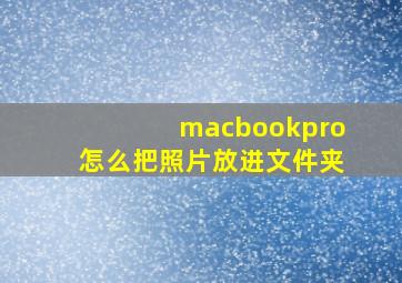 macbookpro怎么把照片放进文件夹