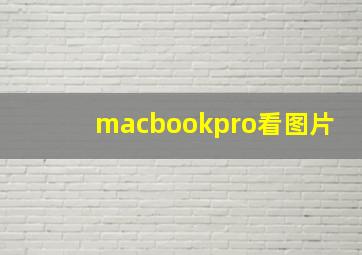 macbookpro看图片