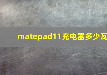 matepad11充电器多少瓦