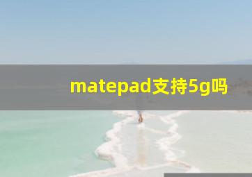 matepad支持5g吗