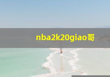 nba2k20giao哥