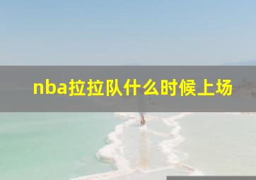 nba拉拉队什么时候上场