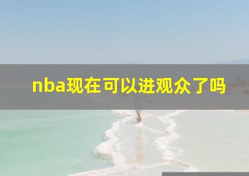 nba现在可以进观众了吗