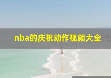 nba的庆祝动作视频大全