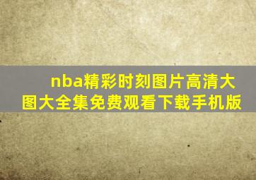 nba精彩时刻图片高清大图大全集免费观看下载手机版