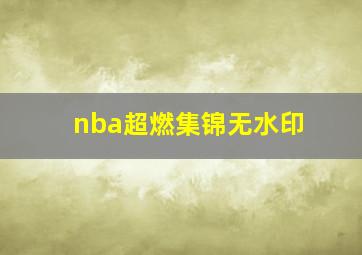 nba超燃集锦无水印