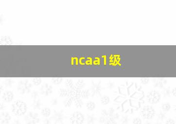 ncaa1级