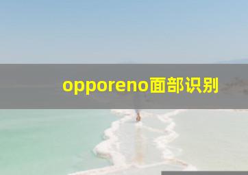 opporeno面部识别