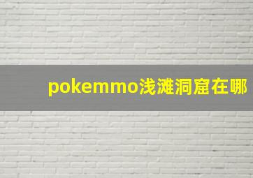 pokemmo浅滩洞窟在哪