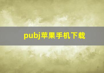 pubj苹果手机下载