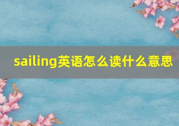 sailing英语怎么读什么意思