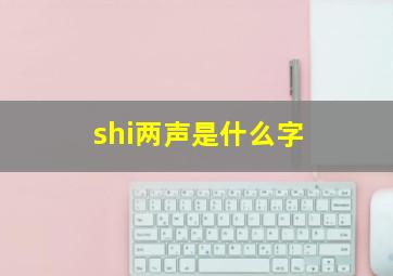 shi两声是什么字