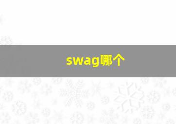 swag哪个