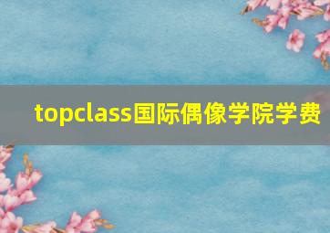 topclass国际偶像学院学费