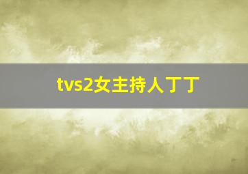 tvs2女主持人丁丁