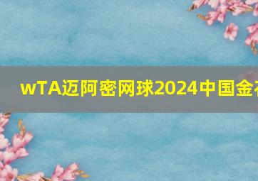 wTA迈阿密网球2024中国金花